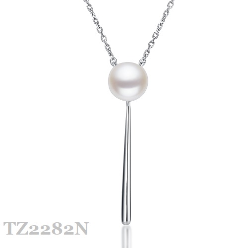 Silver Pearl NecklaceTZ2282N